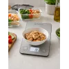 Brock SKS 1009 Digitale Küchenwaage mit LED-Anzeige, 5 kg Kapazität, 1 g Genauigkeit, gehärtete Glasplattform, Schwarz