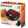Brock SSM 2001 RD Sandwich-Toaster 750W Rot