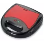 Brock SSM 2003 RD 3-in-1 Sandwichmaker, Waffeleisen und Grill, 750 W, Schwarz/Rot