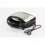 Brock SSM 2004 SS 3-in-1 Sandwich-, Waffel- & Nussgebäck-Maker, 750W, Schwarz/Edelstahl