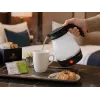 Brock WK 0904 BK Faltbarer Reise-Wasserkocher 0,5L 500W, Schwarz/Weiß