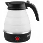 Brock WK 0904 BK Faltbarer Reise-Wasserkocher 0,5L 500W, Schwarz/Weiß
