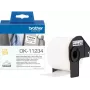 Brother DK-11234 vorgestanzte weiße Papieretikettenrolle – 60mm x 86mm, 600 Etiketten, Permanentkleber, Thermodirektdruck, für QL-Serie