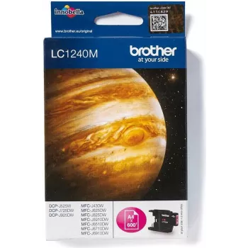 Brother LC-1240M Original Magenta Tintenpatrone – 600 Seiten, Tintenstrahl, LC-1240 Serie BROLC1240M