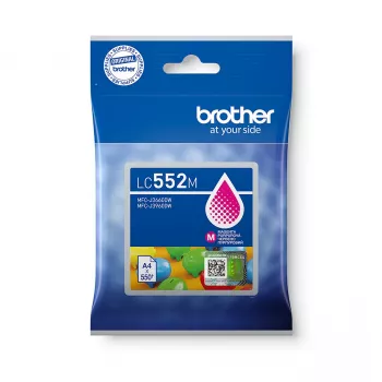 Brother LC-552M Original Tintenpatrone Magenta Standard Reichweite 500 Seiten