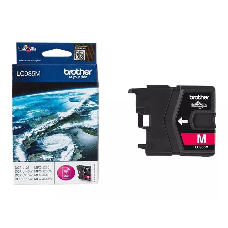 Brother LC985MBP Original Magenta Druckerpatrone (Blisterverpackung)
