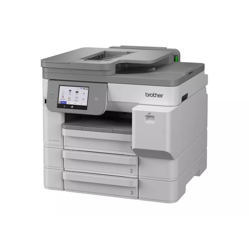 Brother MFC-J5117DW A3 Farb-Tintenstrahl-Multifunktionsdrucker mit Drucken, Kopieren, Scannen, Faxen, Duplex, Wi-Fi, Ethernet, USB, 250-Blatt-Papierfach, 50-Blatt-ADF, Touchscreen, Weiß
