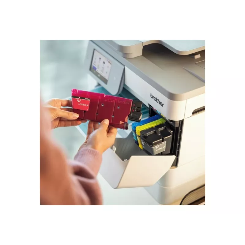 Brother MFC-J5117DW A3 Farb-Tintenstrahl-Multifunktionsdrucker mit Drucken, Kopieren, Scannen, Faxen, Duplex, Wi-Fi, Ethernet, USB, 250-Blatt-Papierfach, 50-Blatt-ADF, Touchscreen, Weiß