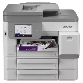 Brother MFC-J5117DW A3 Farb-Tintenstrahl-Multifunktionsdrucker mit Drucken, Kopieren, Scannen, Faxen, Duplex, Wi-Fi, Ethernet, USB, 250-Blatt-Papierfach, 50-Blatt-ADF, Touchscreen, Weiß
