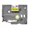 Brother P-touch TZS611 laminiertes stark klebendes Band 6mm schwarz auf transparent 8m