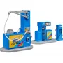 BRUDER bworld Tankstelle mit Waschanlage Spielset (Maßstab 1:16)