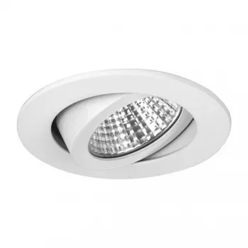 Brumberg 12353073 DAMITA Runder LED-Deckenspot 6W 3000K Weiß IP65 Schwenkbar
