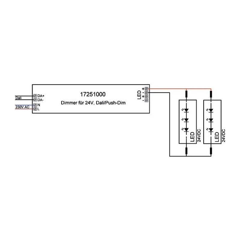 Brumberg 17251000 LED-Treiber DALI Rechteckig Weiß 80W 230V 24V