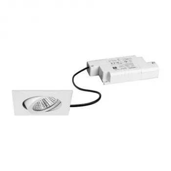 Brumberg 39365073 LED Einbau-Strahler-Set BB05 Quadratisch Weiß 3000K 6W 230V Phasendimmbar Schwenkbar