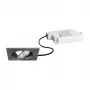 BRUMBERG 39365153 LED Einbau-Strahler-Set BB05 Quadratisch Nickel Matt 6W 230V Phasenan-/abschnittsdimmbar 3000K 450lm 38° Schwenkbar