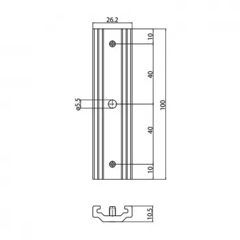 BRUMBERG 87116070 Mechanischer Verbinder für ONETRACK DALI 3-Phasen-Schiene, außen, weiß