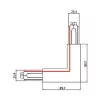 Brumberg 87126070 ONETRACK DALI SL 90° 3-Phasen-Eckverbinder für Schienenbeleuchtung, Weiß