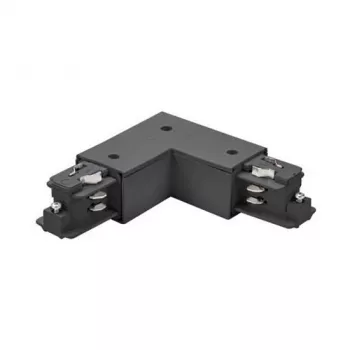 Brumberg 87126080 90° Eckverbinder für ONETRACK DALI 3-Phasen-Schienensystem, Schwarz