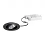 BRUMBERG DAMITA Runder LED-Einbaustrahler 6W 480lm 3000K Warmweiß IP65 Schwarz Schwenkbar 30° Phasenabschnitt dimmbar 230V