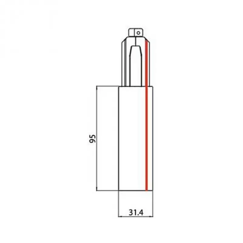 BRUMBERG ONETRACK 3-Phase DALI Switchable End Feed, Weiß