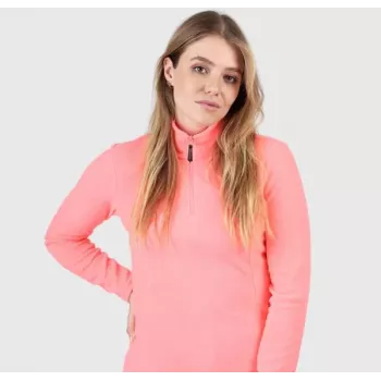 Brunotti Mini-R Damen Microfleece Half-Zip Pullover Koralle M