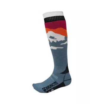 Brunotti Scottishy-Mountain Damen Skisocken, EU 35-38, Stahlblau