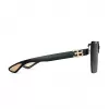 BUGATTI MAN 01A-RG Sonnenbrille Pilot Aviator Acetat Schwarz Grau UV400