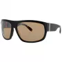 BUGATTI MAN 43C-BK Sonnenbrille - Schwarzer Acetatrahmen mit dunkelgrauen Polycarbonatgläsern, UV400-Schutz, 66/15/123 mm