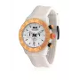 BULTACO H1PW43C-CW1 Damen Analog Quarzuhr 43mm Weißes Lederarmband