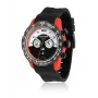 BULTACO MAN H1PO48C-SW1 48mm Quarz Analog Uhr Schwarz Silikon