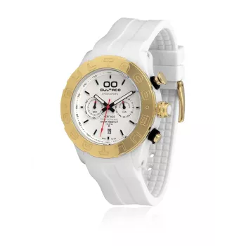 BULTACO MAN H1PW43C-CW2 43mm Quarz Analog Uhr Schwarzes Zifferblatt Lederarmband