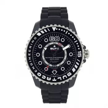 BULTACO WATCH MAN BLPB45A-CB1 (45mm) Quarz Analog Edelstahl Silikon Schwarz