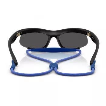 Burberry BE4462-345287 Damen-Sonnenbrille, geometrisch, transparent graues Acetat, dunkelgraue Gläser, 64/20/125 mm