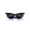 Burberry BE4462-345287 Damen-Sonnenbrille, geometrisch, transparent graues Acetat, dunkelgraue Gläser, 64/20/125 mm