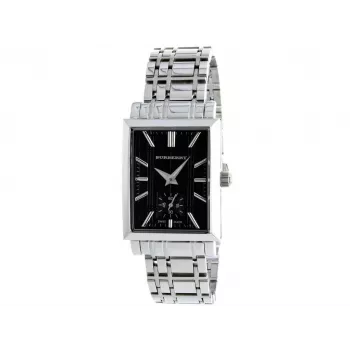 Burberry BU1321 Damenuhr Quarz 24mm Edelstahl Silbernes Zifferblatt