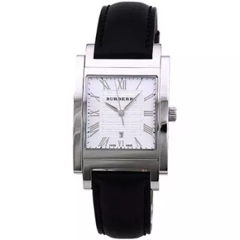 Burberry BU1554 Herren Swiss-Quarz-Uhr 38mm Edelstahl Schwarzes Zifferblatt