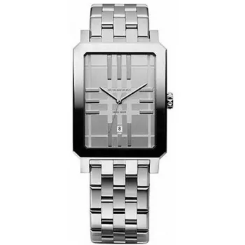 Burberry BU1900 Herren Quarzuhr 35mm Edelstahl Silbernes Zifferblatt