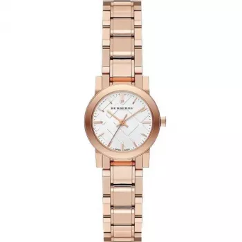 Burberry BU9204 Damen-Quarzuhr 26mm Edelstahl Silbernes Zifferblatt