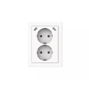BUSCH-JAEGER 2TKA00006023 Safety+ USB-C Doppelsteckdose, Alpinweiß