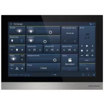 Busch-Jaeger IP touch 10 LAN/WLAN H8237-4B-03 Smart Home Bedienpanel, 10,1 Zoll Touchscreen, Schwarz 2TMA130050B0058