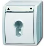 Busch-Jaeger Ocean 2712 SLW-54 Aufputz-SCHUKO-Steckdose, IP44, Weiß 2CKA001101A0924