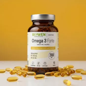 BWN BIOWEN Omega 3 Forte 1000 mg EPA, 500 mg DHA – Nahrungsergänzungsmittel für Menschen – 90 Kapseln