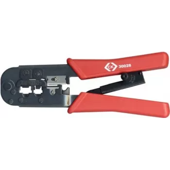 C.K Tools Ratschen-Crimpzange für Modularstecker, 250 mm (430028)