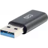 C2G USB C auf USB Adapter - SuperSpeed USB Adapter - 5 Gbit/s - USB-C Buchse auf USB-A Stecker - USB 3.0 - Vergossen - Schwarz