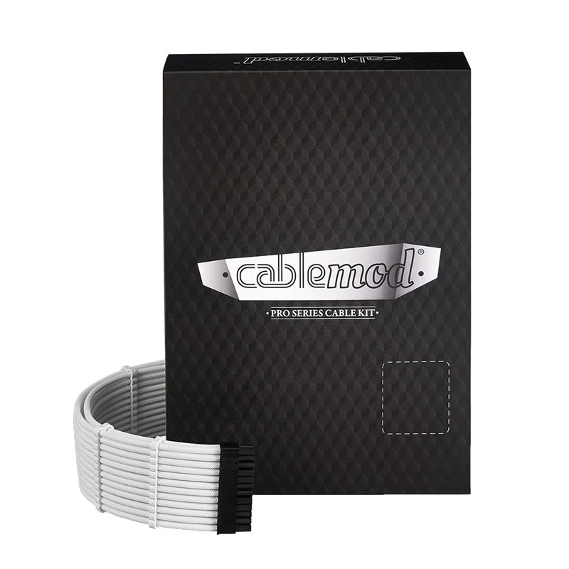 CableMod C-Series PRO ModMesh 12VHPWR Cable Kit für Corsair RM, RMi, RMx (Black Label) - Weiß