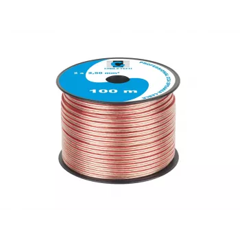 CABLETECH CCA 2.5mm Lautsprecherkabel 100m transparent