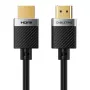 CABLETIME CA915811 HDMI 2.0 Kabel - 10m, 4K@60Hz, 18Gbps, High Speed mit Ethernet, HDR, dreifach abgeschirmt, Schwarz