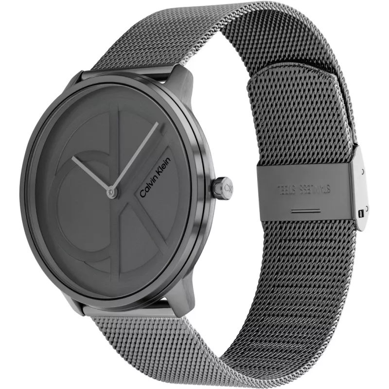 CALVIN KLEIN MAN 25200030 40mm Quarz Analog Uhr Silber Edelstahl Mesh
