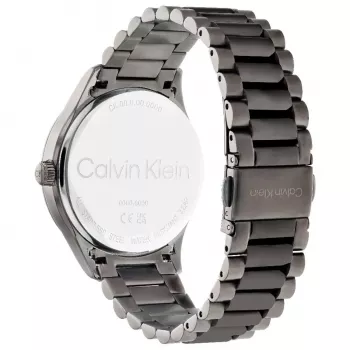 Calvin Klein Man 25200164 40mm Quarzuhr Edelstahl Mesh Schwarzes Zifferblatt