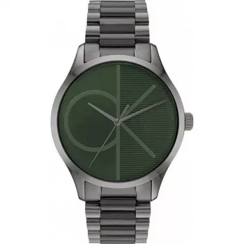 Calvin Klein Man 25200164 40mm Quarzuhr Edelstahl Mesh Schwarzes Zifferblatt